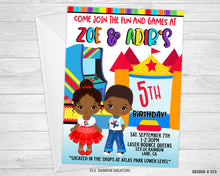 Load image into Gallery viewer, 273 | Arcade Party Invitation &amp; Thank You Card