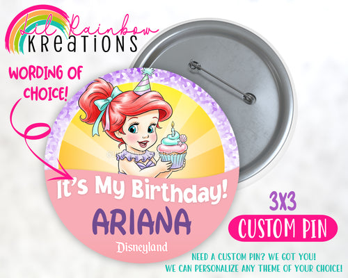Princess Ariel 2 | Pins and Buttons