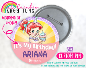 Princess Ariel 2 | Pins and Buttons