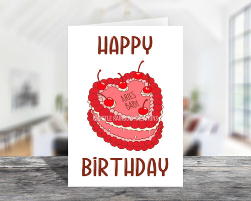 Zodiac Aries Baby | Birthday Card