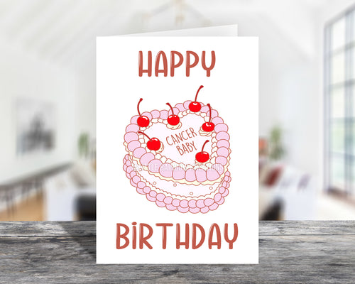 Zodiac Cancer Baby | Birthday Card