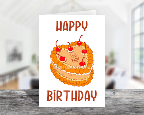 Zodiac Leo Baby | Birthday Card