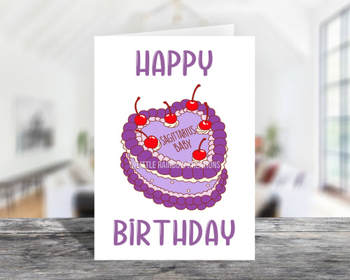 Zodiac Sagittarius Baby | Birthday Card