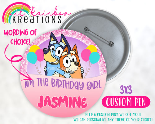 Bluey | Birthday Pin Button