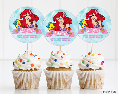 CT-279 | The Little Mermaid Cupcake Toppers