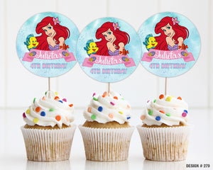 CT-279 | The Little Mermaid Cupcake Toppers