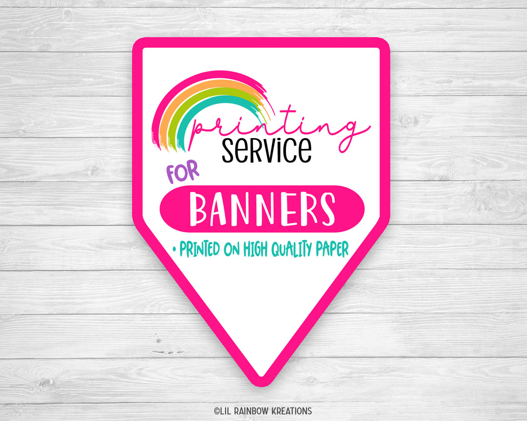 Printed Party Banner | Printing Service