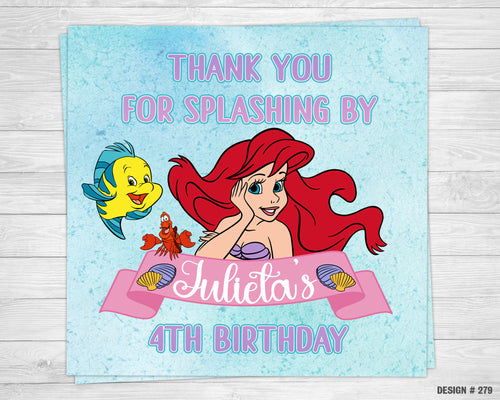 FVTAGS-279 | The Little Mermaid Favor Tags