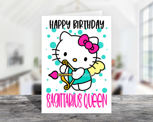 Hello Kitty Sagittarius Queen | Birthday Card