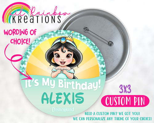 Princess Jasmine 2 | Pins and Buttons