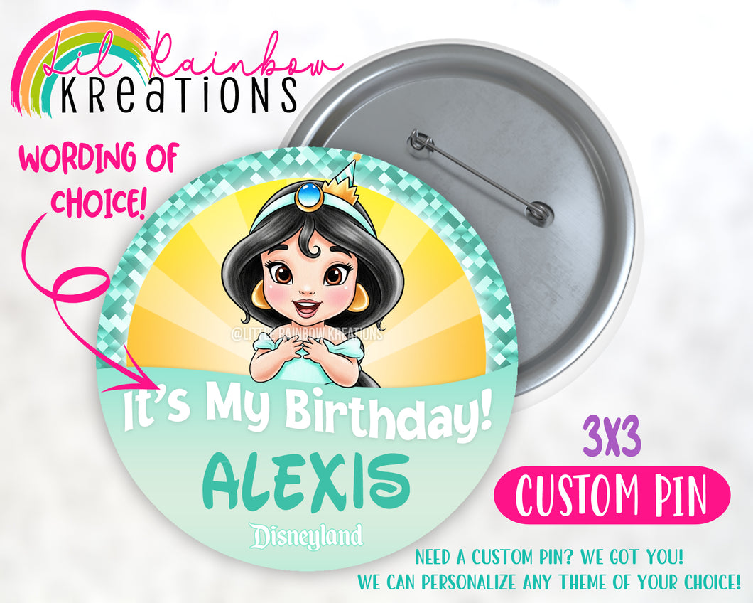 Princess Jasmine 2 | Pins and Buttons