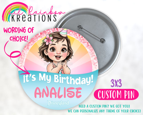 Princess Moana 2 | Pins and Buttons