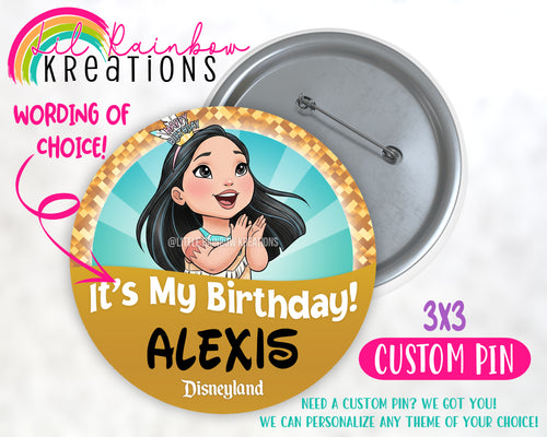 Pocahontas | Pins and Buttons