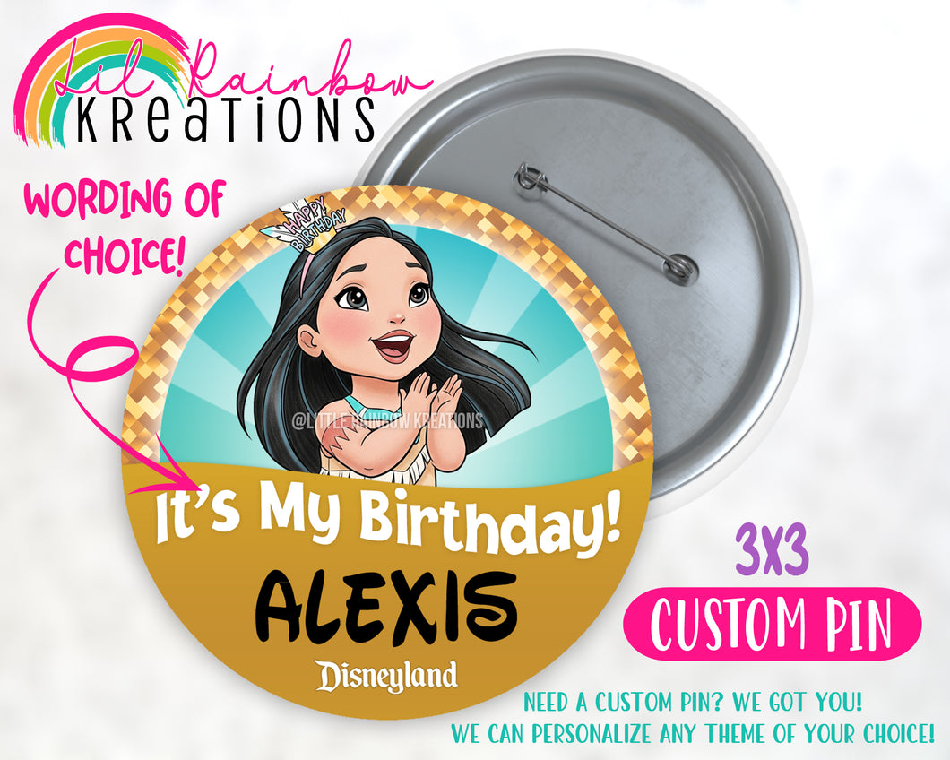 Pocahontas | Pins and Buttons