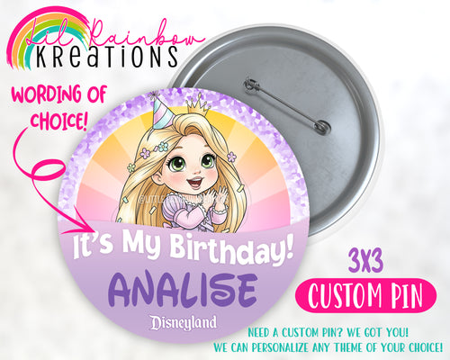 Princess Rapunzel 2 | Pins and Buttons