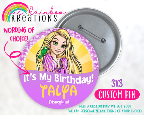 Princess Rapunzel | Pins and Buttons