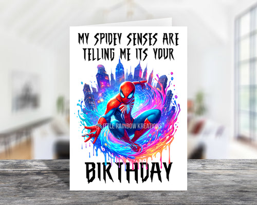 Spiderman 6 | Birthday Card
