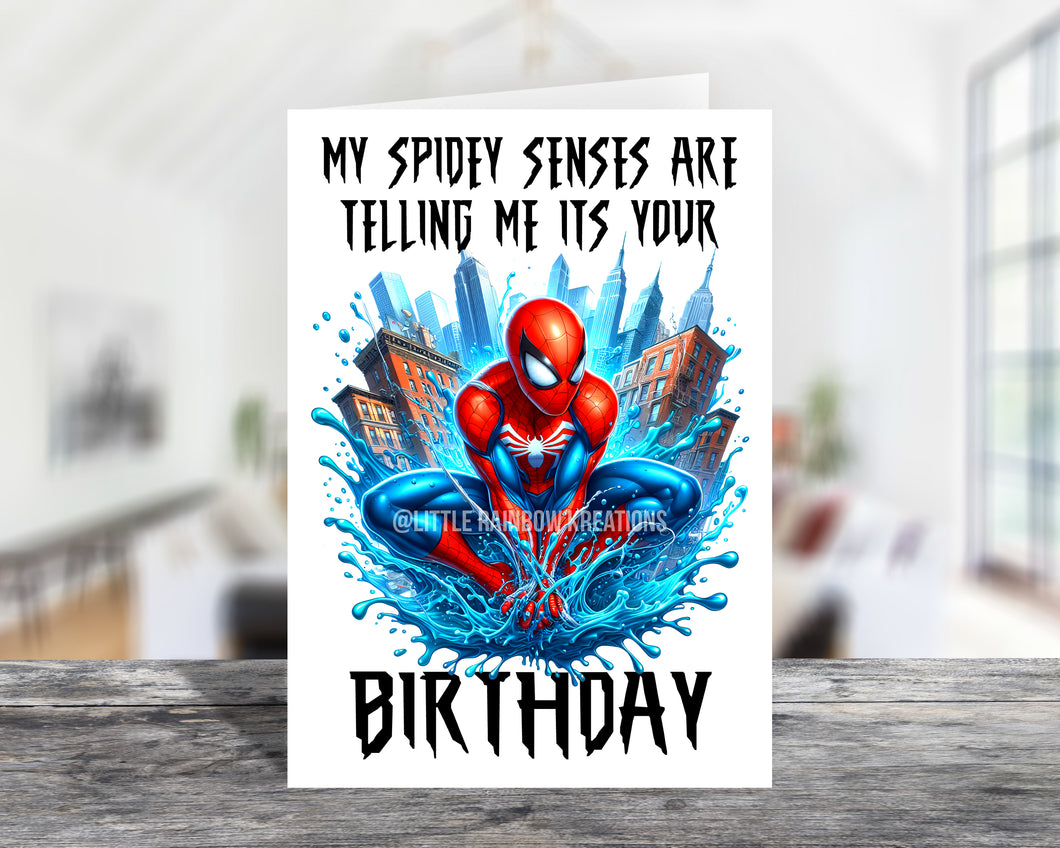 Spiderman 7 | Birthday Card