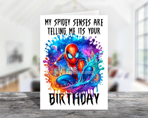 Spiderman 8 | Birthday Card