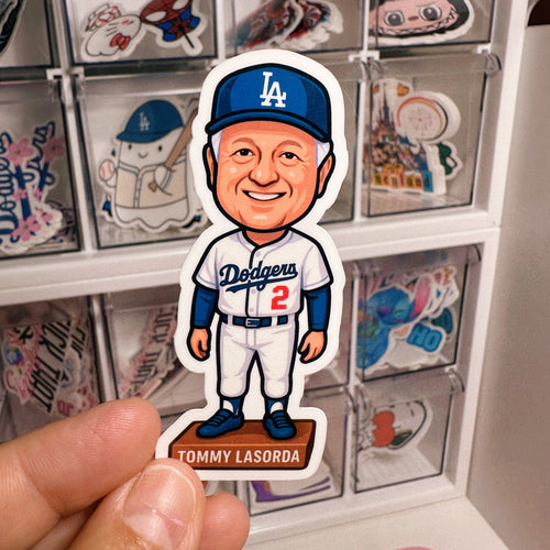 Lasorda Bobblehead | Sticker
