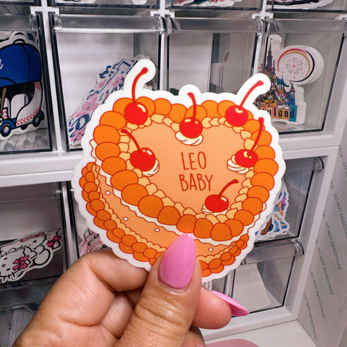 Zodiac Leo Baby Cake | Sticker