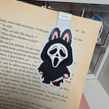 Load image into Gallery viewer, Ghost Face Labubu | Magnetic Bookmark