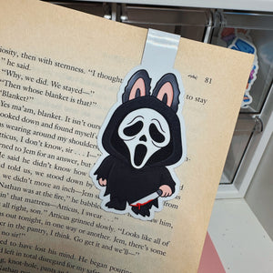 Ghost Face Labubu | Magnetic Bookmark
