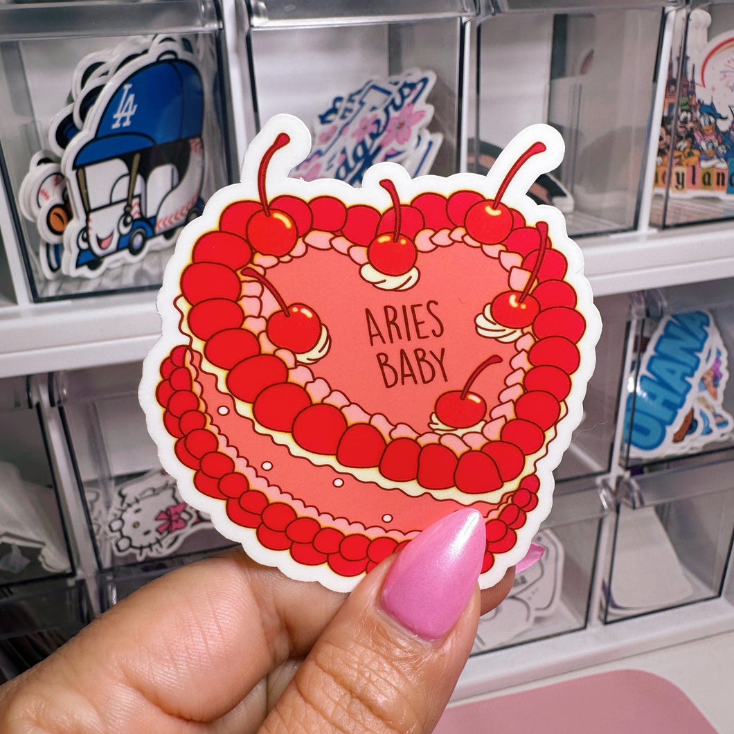 Zodiac Aries Baby Cake | Sticker