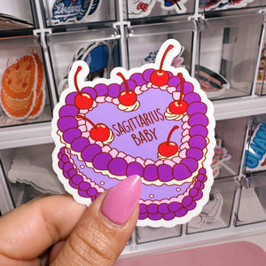 Zodiac Sagittarius Baby Cake | Sticker