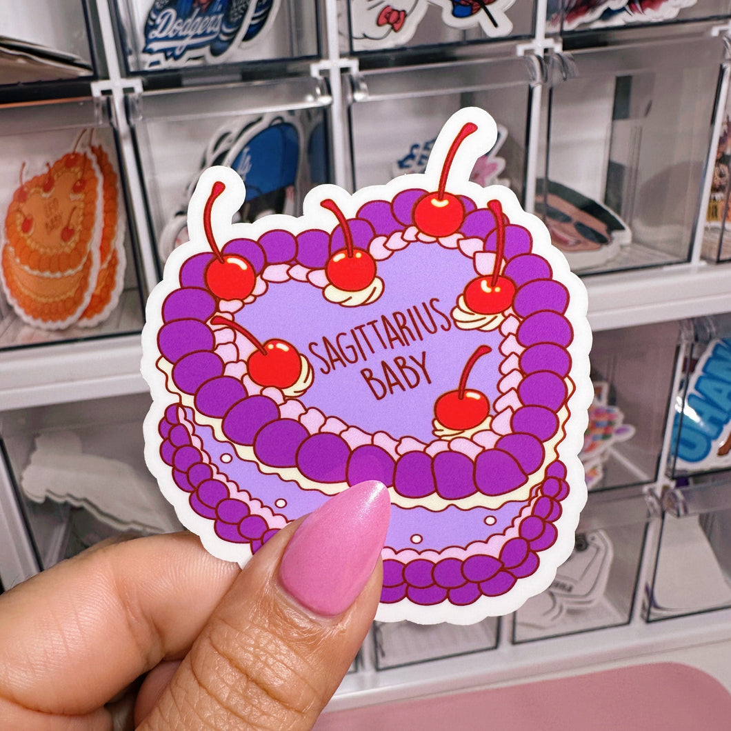 Zodiac Sagittarius Baby Cake | Sticker