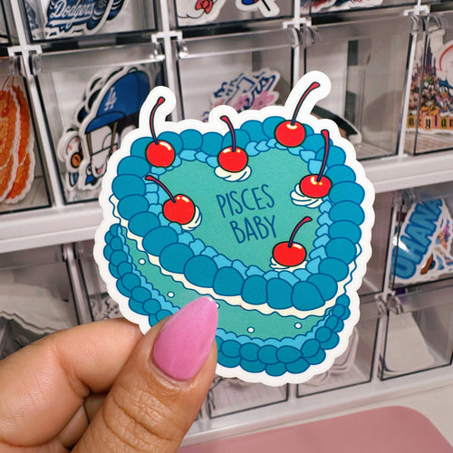 Zodiac Pisces Baby Cake | Sticker