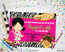 Load image into Gallery viewer, 010 | Sleepover Party Invitation &amp; Thank You Card