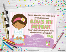 Load image into Gallery viewer, 016 | Spa Party Invitation &amp; Thank You Card