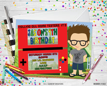 Load image into Gallery viewer, 044 | Gamer Party Invitation &amp; Thank You Card