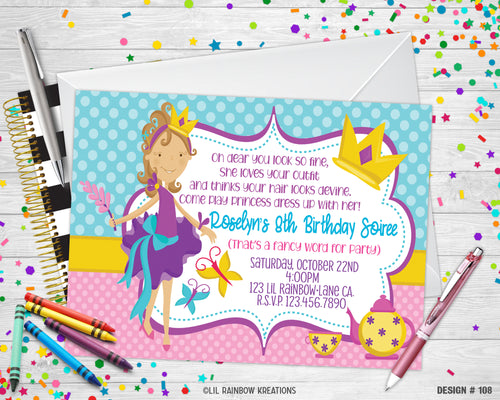 108 | Fancy Nancy Party Invitation & Thank You Card