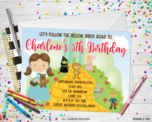 Load image into Gallery viewer, 109 | The Wizard Of Oz Party Invitation &amp; Thank You Card