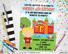 Load image into Gallery viewer, 159 | Yo Gabba Gabba Party Invitation &amp; Thank You Card