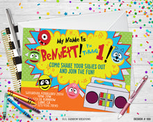 Load image into Gallery viewer, 160 | Yo Gabba Gabba Party Invitation &amp; Thank You Card