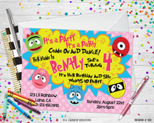 Load image into Gallery viewer, 162 | Yo Gabba Gabba Party Invitation &amp; Thank You Card