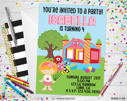 166 | Yo Gabba Gabba Party Invitation & Thank You Card