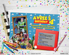 Load image into Gallery viewer, 178 | Toy Story Party Invitation &amp; Thank You Card