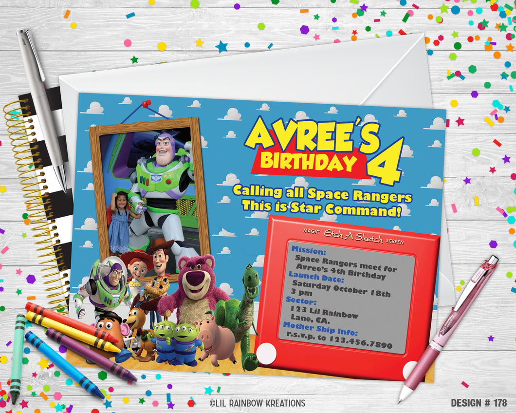 178 | Toy Story Party Invitation & Thank You Card