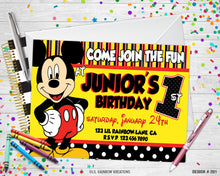 Load image into Gallery viewer, 201 | Mickey Mouse Party Invitation &amp; Thank You Card