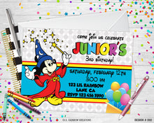 Load image into Gallery viewer, 202 | Mickey Mouse Party Invitation &amp; Thank You Card