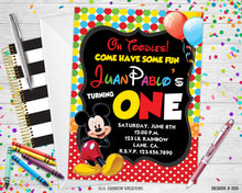 Load image into Gallery viewer, 205 | Mickey Mouse Party Invitation &amp; Thank You Card