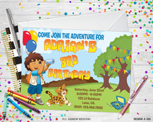 Load image into Gallery viewer, 395 | Go Diego Go Party Invitation &amp; Thank You Card