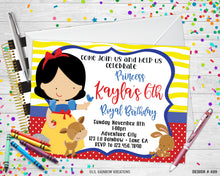 Load image into Gallery viewer, 409 | Princess Snow White Party Invitation &amp; Thank You Card