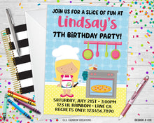 Load image into Gallery viewer, 416 | Little Chef Party Invitation &amp; Thank You Card