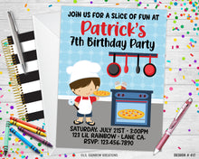 Load image into Gallery viewer, 417 | Little Chef Party Invitation &amp; Thank You Card