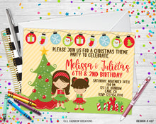 Load image into Gallery viewer, 427 | Christmas Theme Party Invitation &amp; Thank You Card